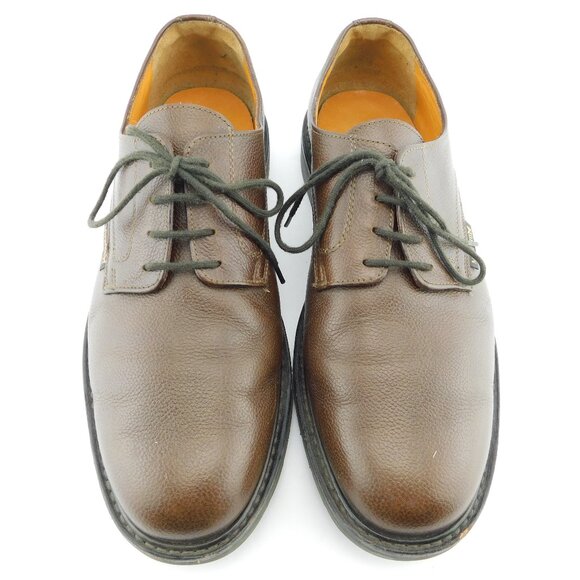 MEPHISTO Brown Pebble Leather Lace-up Oxford Shoes 10.5 main image 3